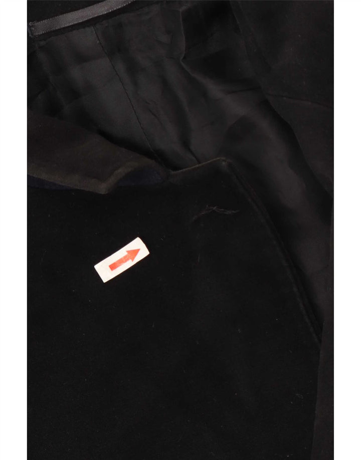 Massimo Dutti Manteau Homme EU 48 Moyen Noir Coton