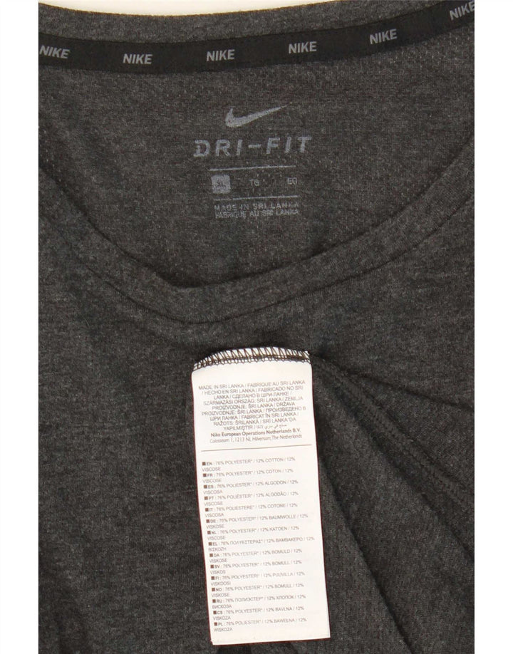 Nike Hommes Dri Fit T-Shirt Haut XL Gris Polyester