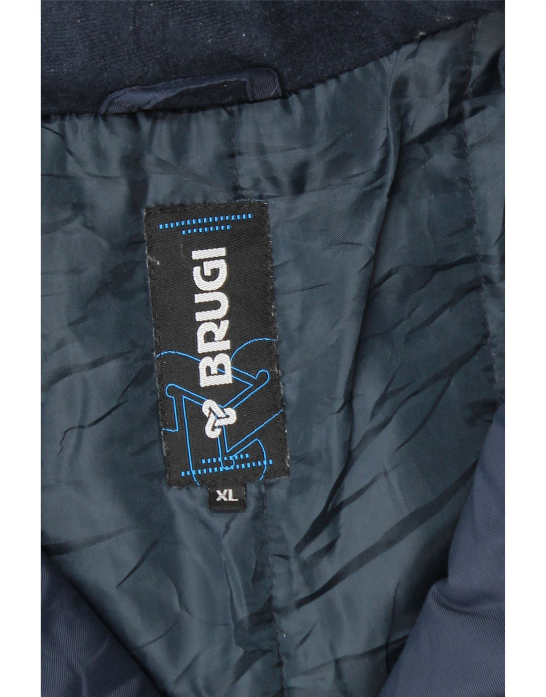 Brugi Veste coupe-vent pour homme UK 42 XL Bleu marine Polyamide