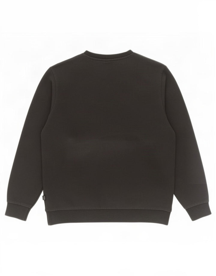 Puma Sweat-shirt pour homme en coton color block Noir Taille L
