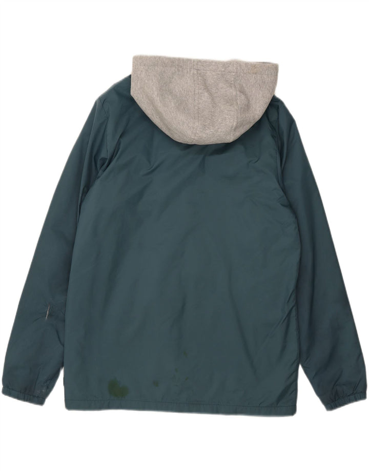 Vans Veste coupe-vent à capuche pour homme UK 36 Small Bleu Colorblock Nylon