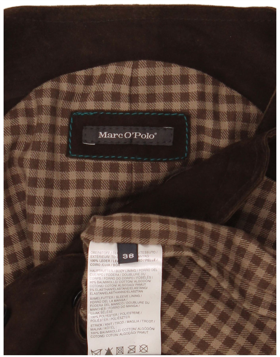 Marc O'Polo Gilet en daim pour femme EU 38 Cuir marron moyen