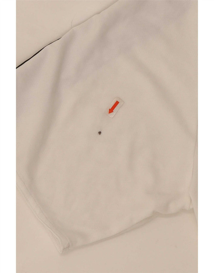 Adidas Climalite T-Shirt Top XL Blanc Colorblock Polyester
