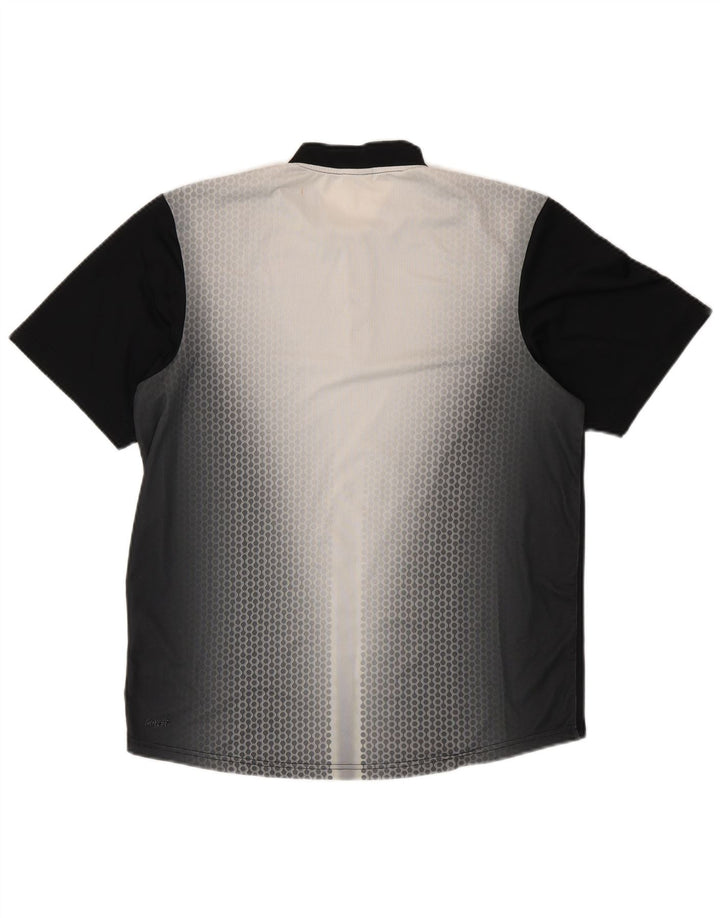 NIKE T-shirt Dri Fit pour hommes UK 39/41 Polyester à pois noir moyen