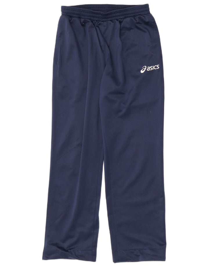 Asics Pantalon de Survêtement Garçon 13-14 ans Large Bleu Marine Polyester