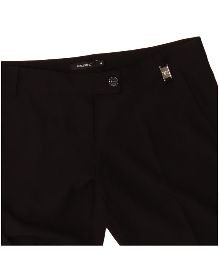 DENNY ROSE Pantalon de Costume Droit Femme Large W34 L32 Noir Polyester