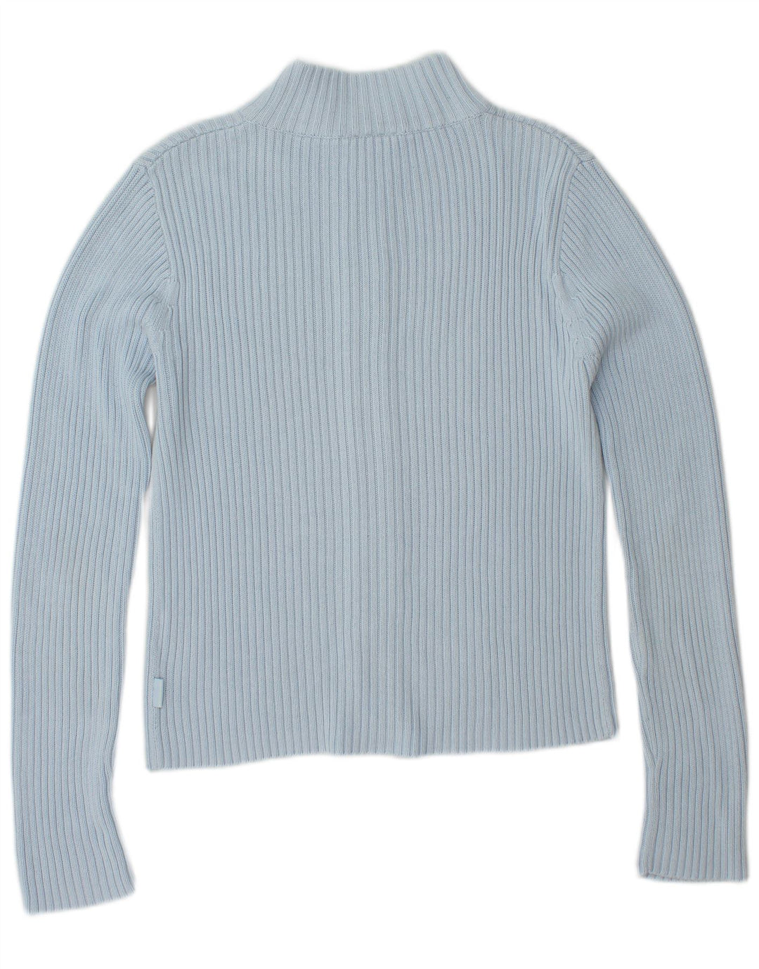 TOM TAILOR Pull Cardigan Court Femme UK 12 Bleu Moyen