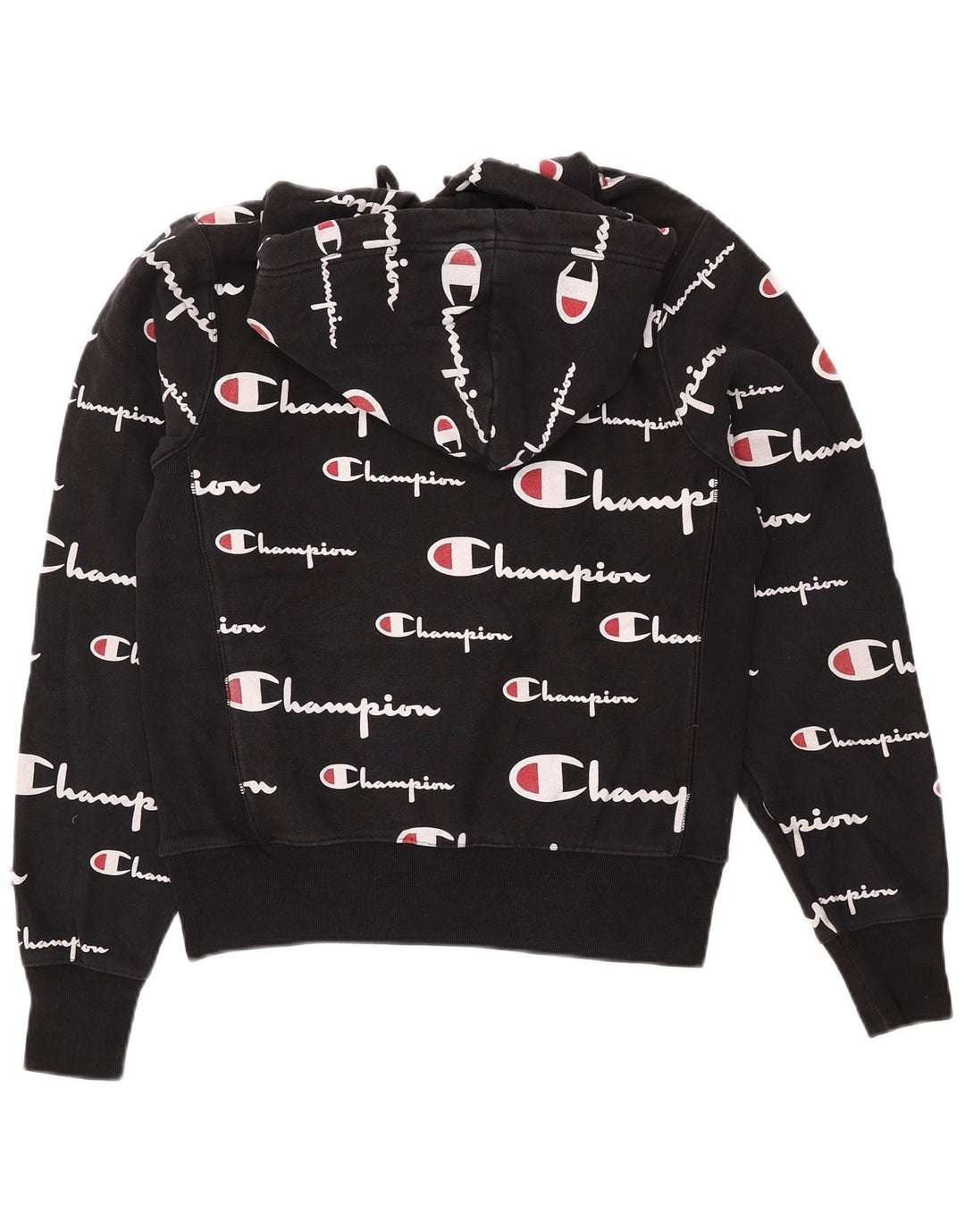 CHAMPION Pull à Capuche Graphique Reverse Weave Homme Petit Noir Coton