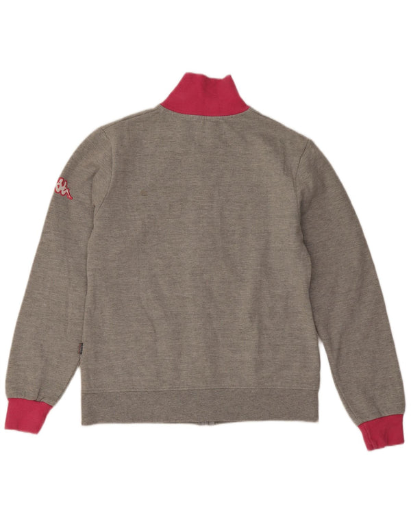 Kappa Veste de survêtement graphique pour femme UK 12 Gris moyen Colourblock