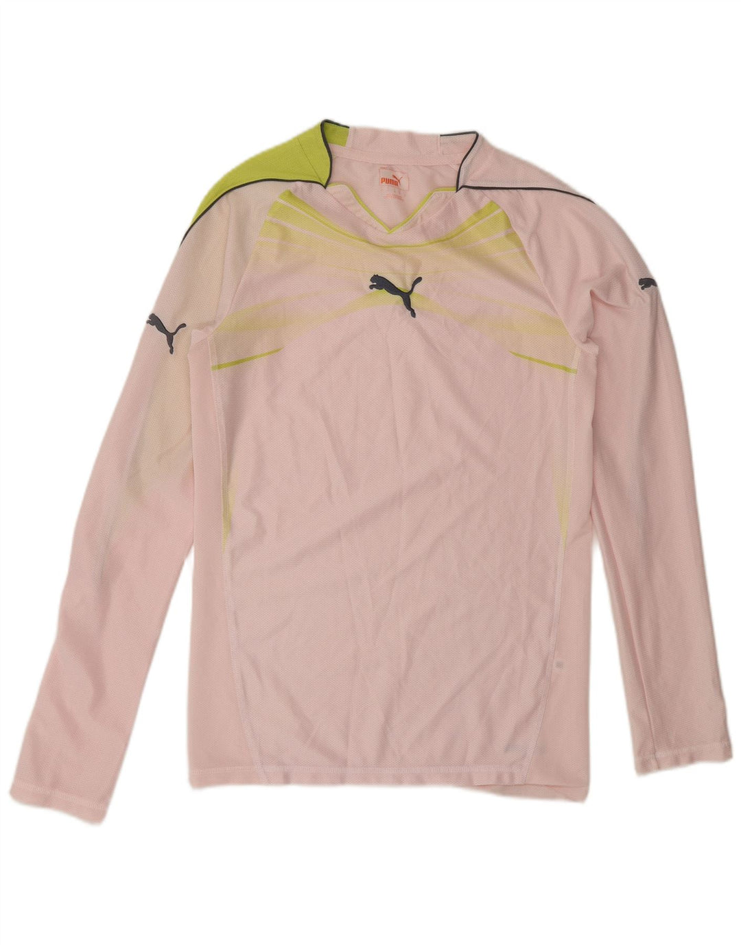 Puma Haut à Manches Longues Homme Rose Small Colourblock