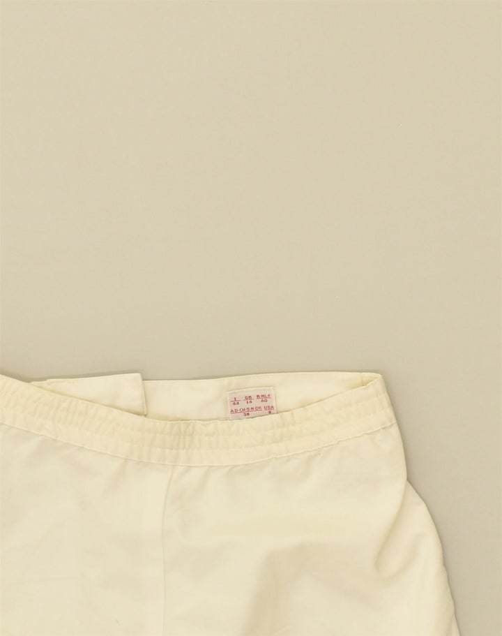 BELFE Womens Chino Shorts UK 14 Medium W28 White | Vintage Belfe | Thrift | Second-Hand Belfe | Used Clothing | Messina Hembry 