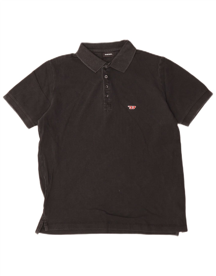 Diesel Polo Homme Petit Noir Coton