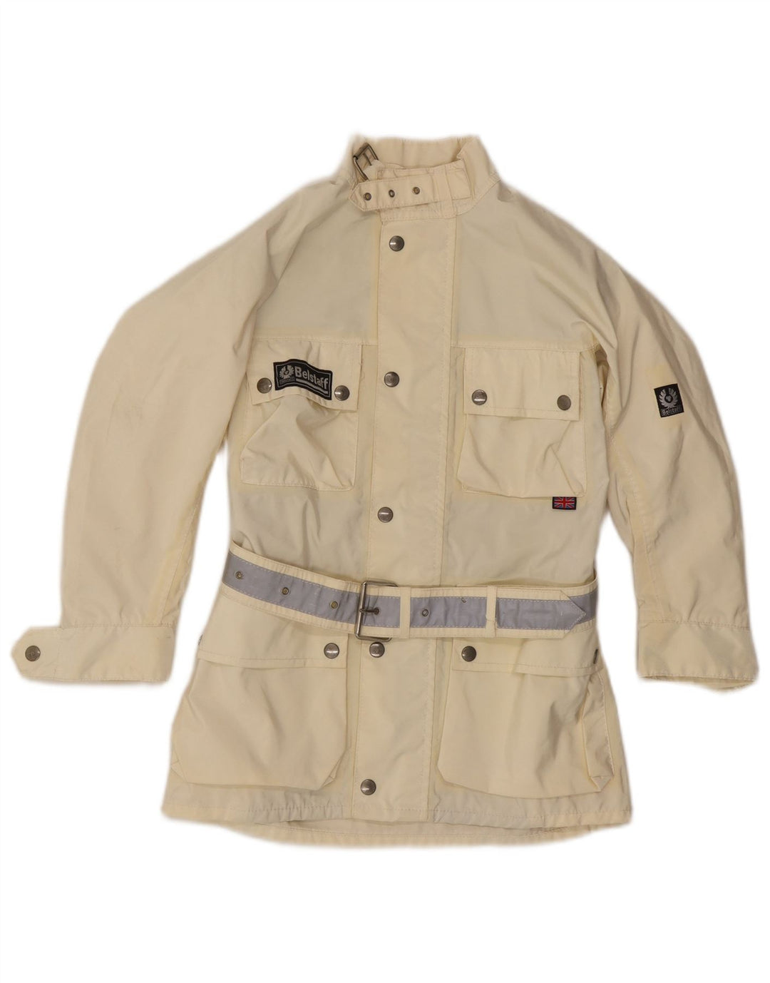 Belstaff Veste utilitaire pour garçon 7-8 ans en nylon blanc cassé