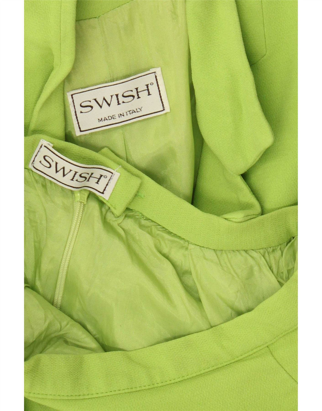 Swish Ensemble jupe 2 pièces 4 boutons pour femme UK 8 Small W24 Vert