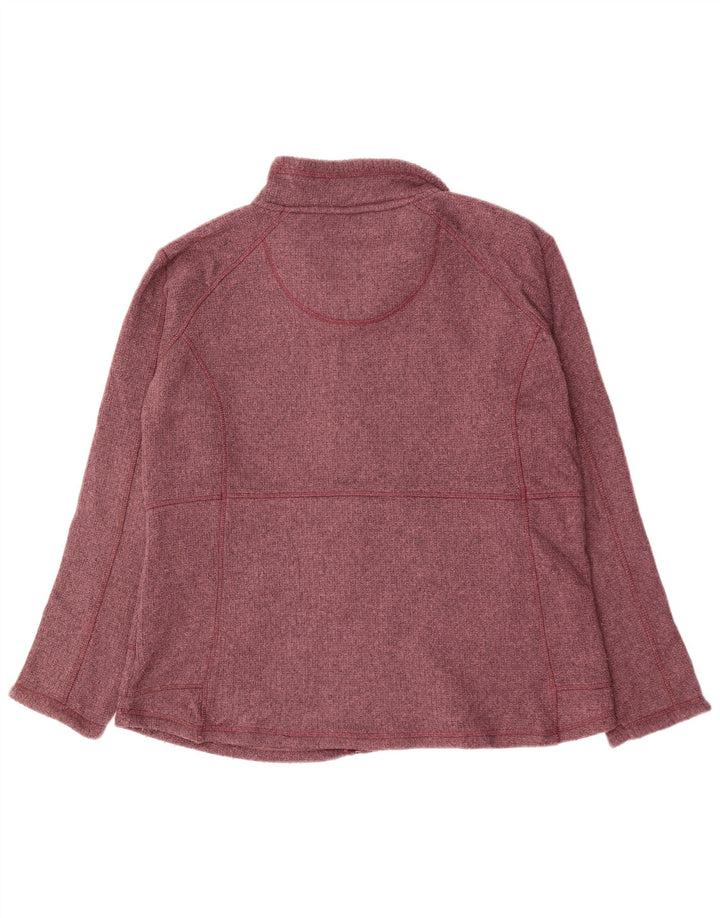 WEIRD FISH Cardigan surdimensionné pour femme UK 18 XL Bordeaux Polyester