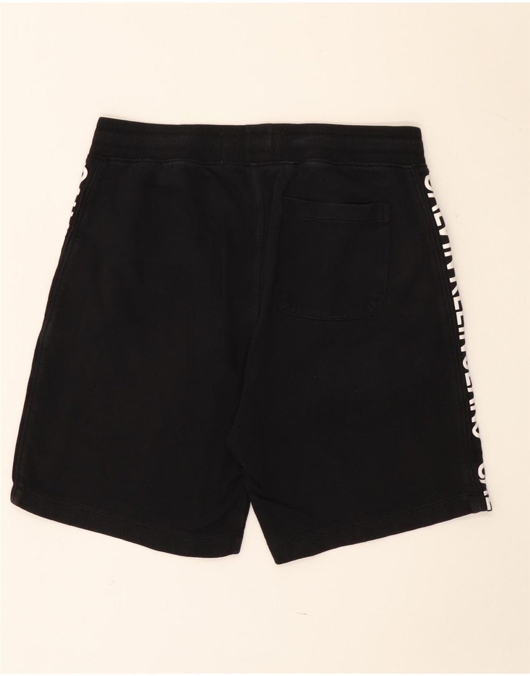 Calvin Klein Short de Sport Graphique Homme Noir Moyen Coton