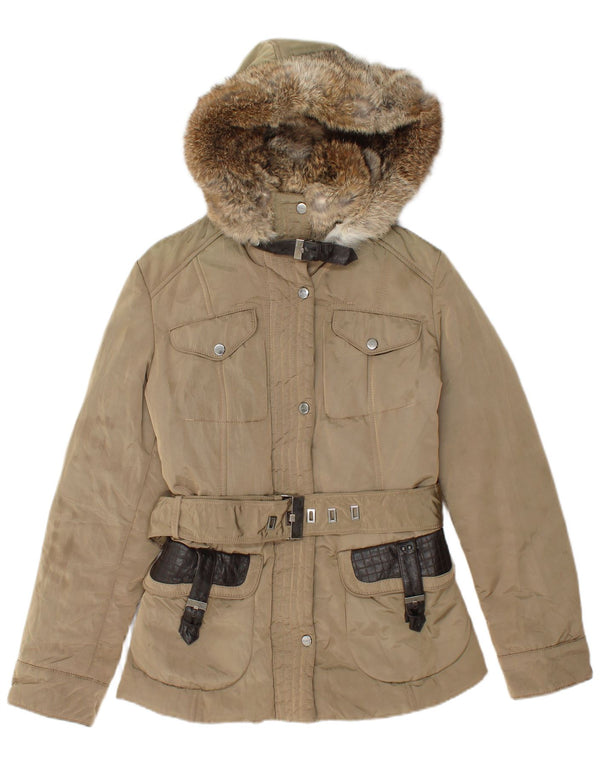 Mabrun Veste matelassée à capuche pour femme IT 44 Beige moyen Polyamide