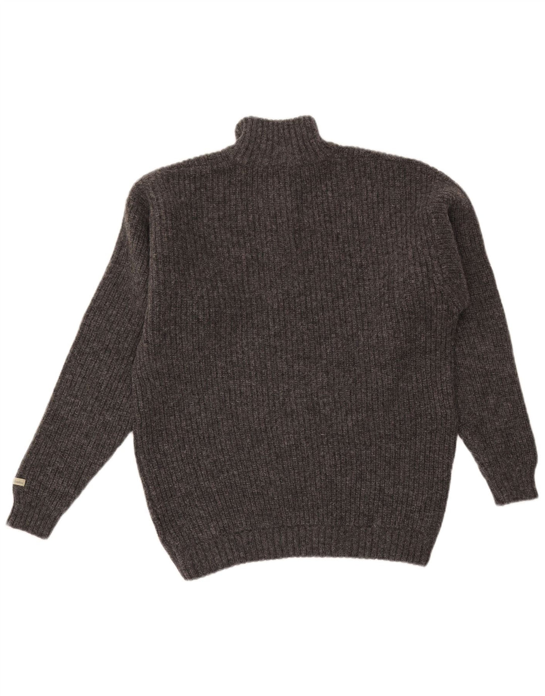 Columbia Pull Col Zippé Homme Gris Moyen Laine