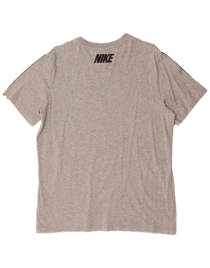 Nike T-shirt graphique pour homme en coton gris Taille L