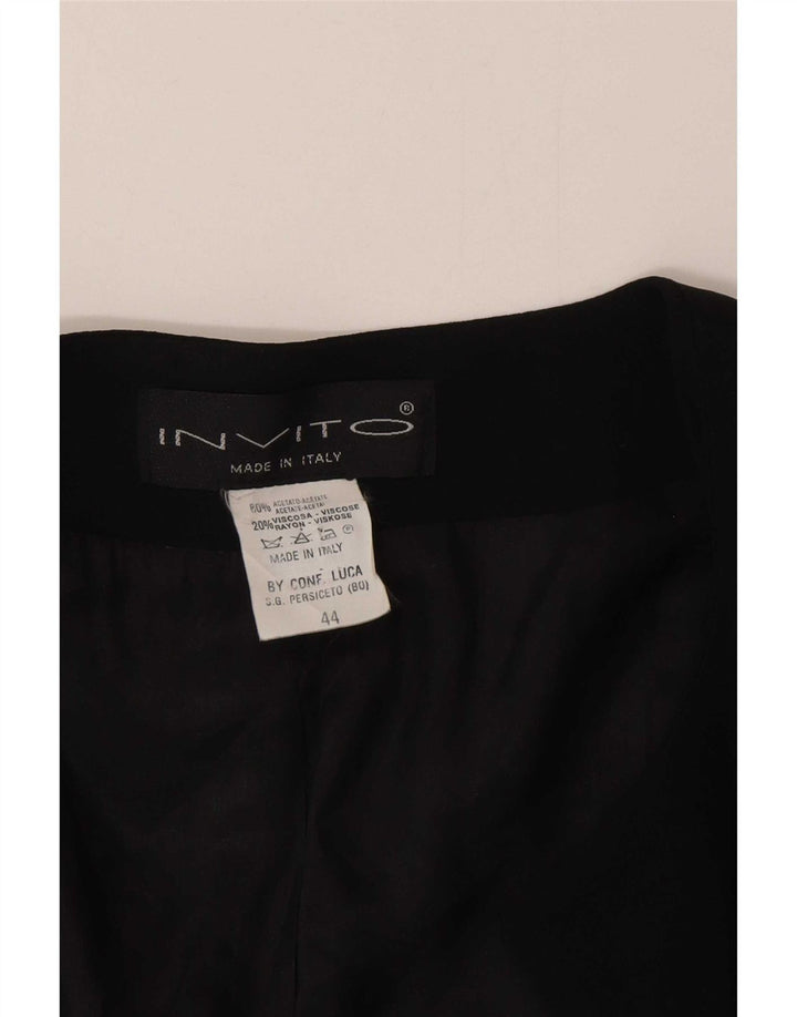 Veste Boléro Femme Vintage IT 44 Acétate Noir Moyen