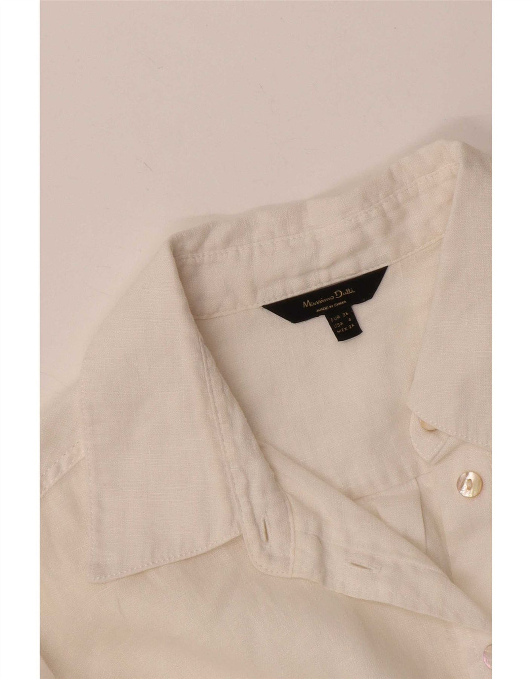 Massimo Dutti Chemise Femme EU 36 XS Blanc