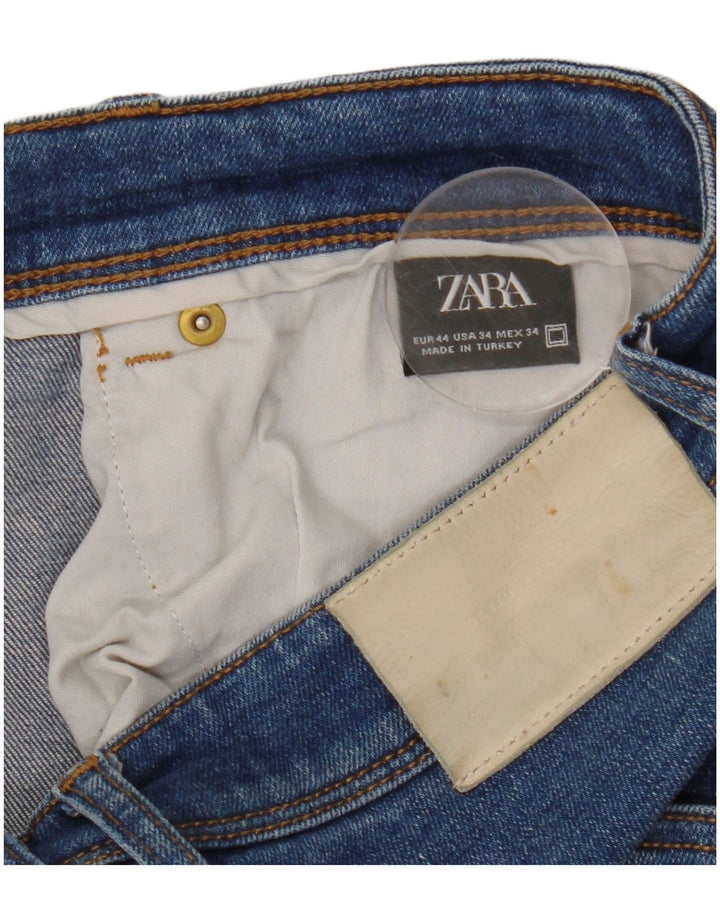 Zara Jean slim pour homme EU 44 Large W34 L30 Bleu