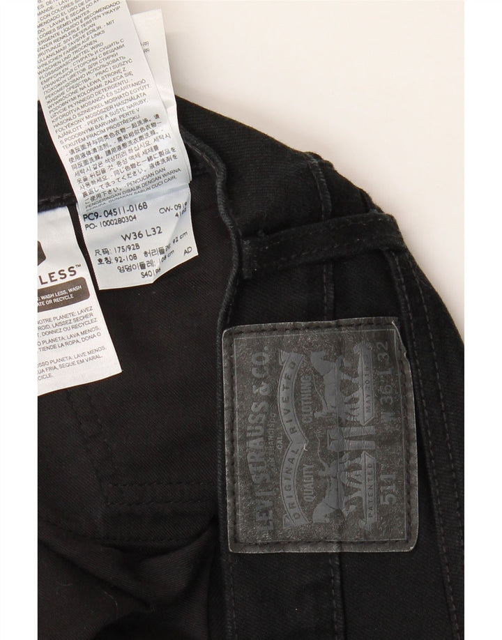 Levi's Jean Slim 511 Homme W36 L32 Noir Coton