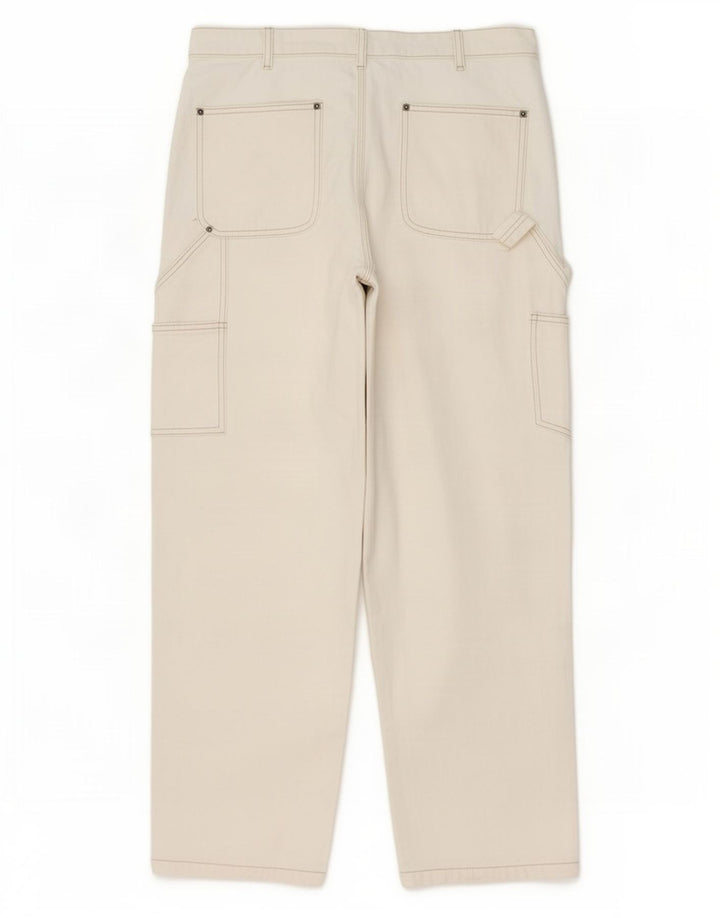 Zara Jean cargo droit pour homme EU 42 Large W32 L30 Beige