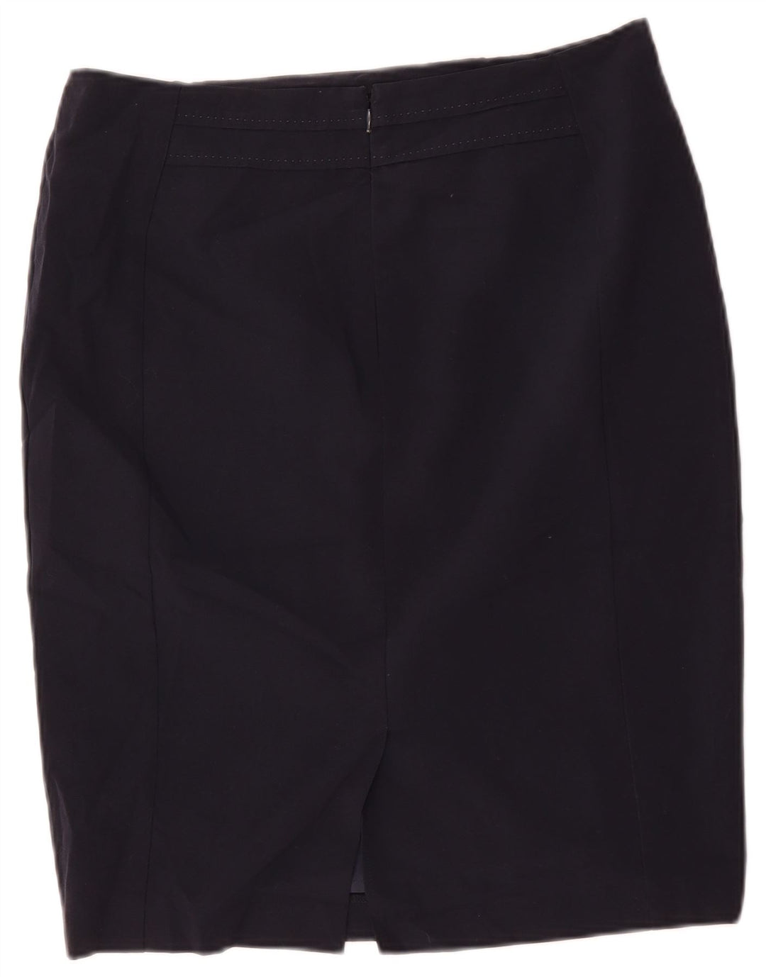 Marks & Spencer Jupe crayon pour femme UK 14 Large W34 Bleu marine Polyester