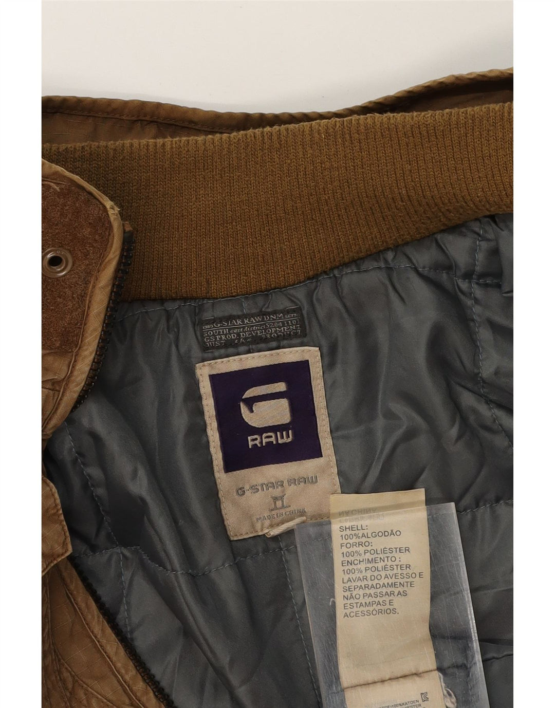 G-STAR Mens Military Jacket UK 38 Medium Brown Cotton Vintage G-Star and Second-Hand G-Star from Messina Hembry 