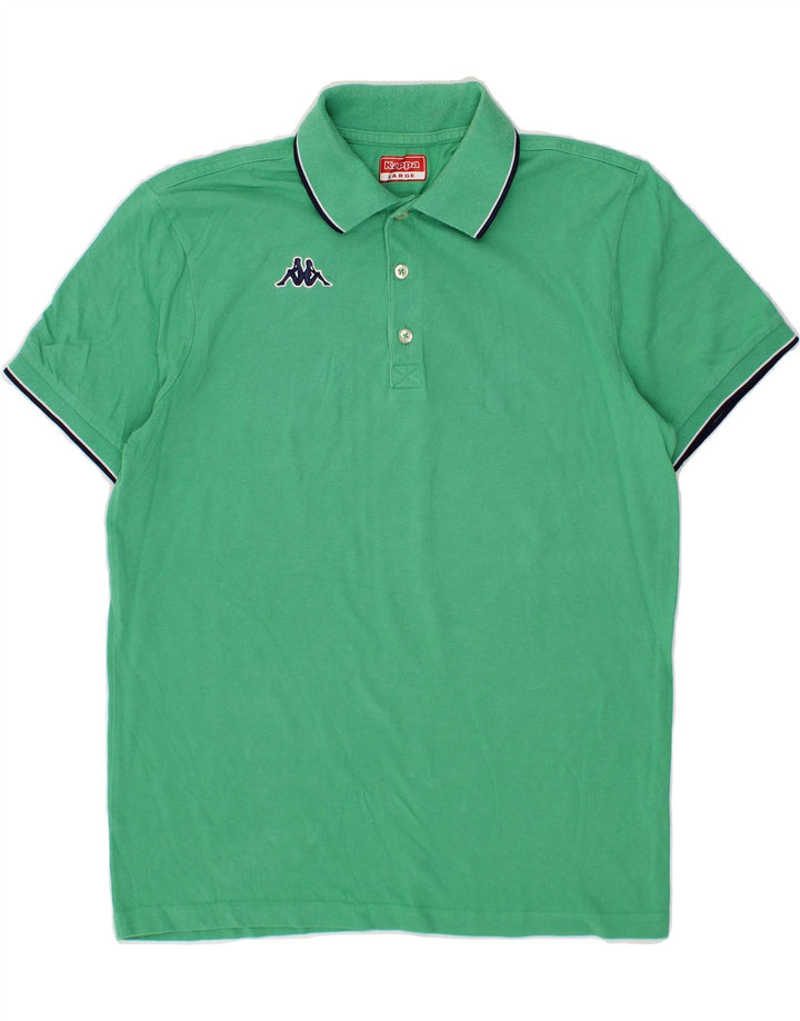 KAPPA Mens Polo Shirt Large Green Vintage Kappa and Second-Hand Kappa from Messina Hembry 