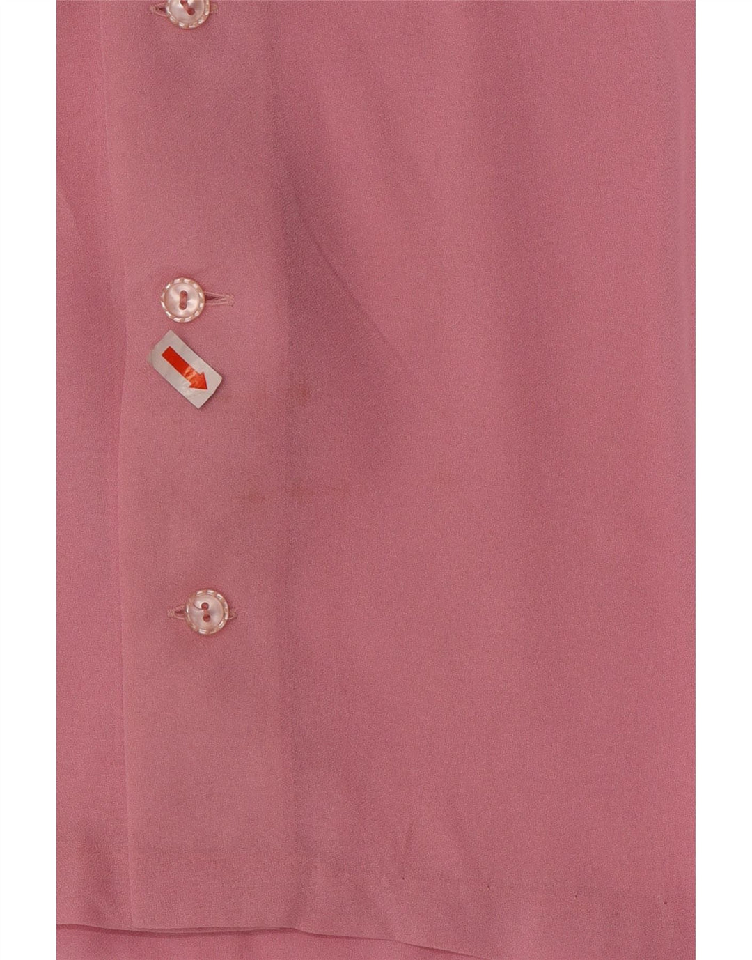 vintage Femme Manches Longues Blouse Top UK 12 Rose Moyen