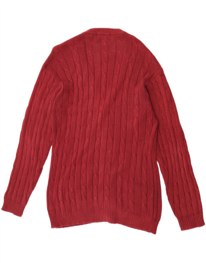 VINTAGE Pull Cardigan Homme Grand Bordeaux