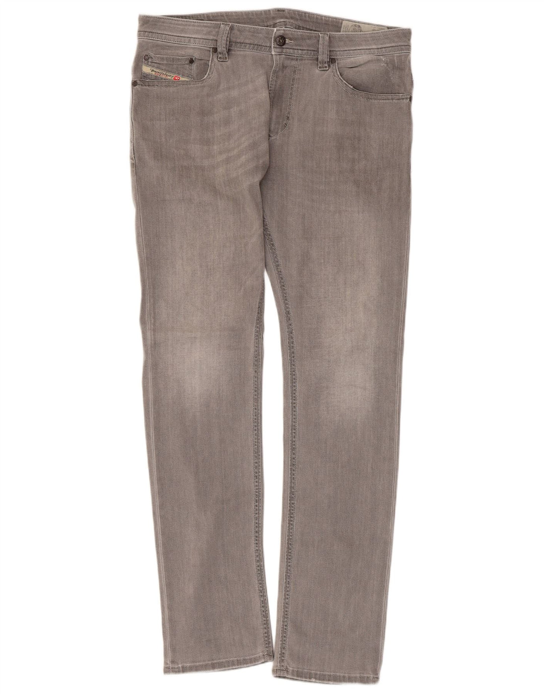 DIESEL Jean skinny Thavar Slim Femme W34 L32 Gris Coton