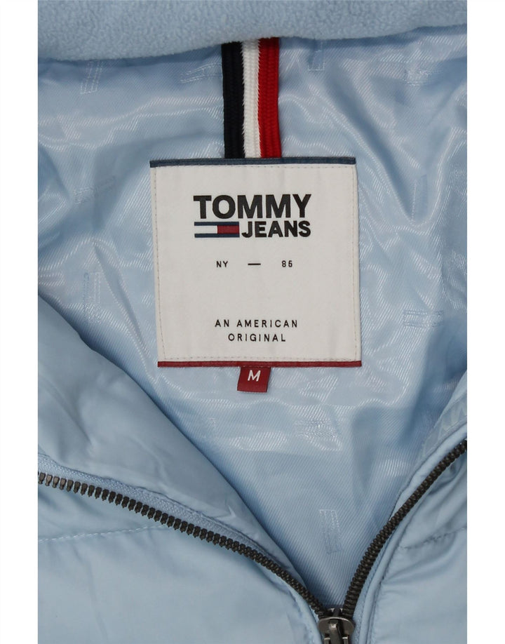 Tommy Hilfiger Veste matelassée à capuche pour femme UK 14 Bleu moyen Polyester