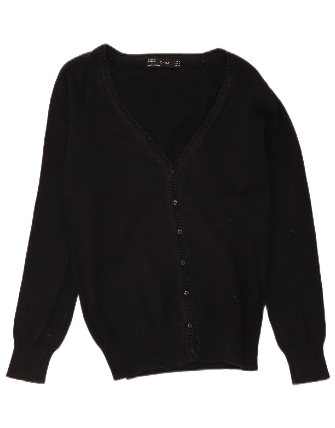 Marks & Spencer Cardigan pour femme en coton noir moyen UK 12
