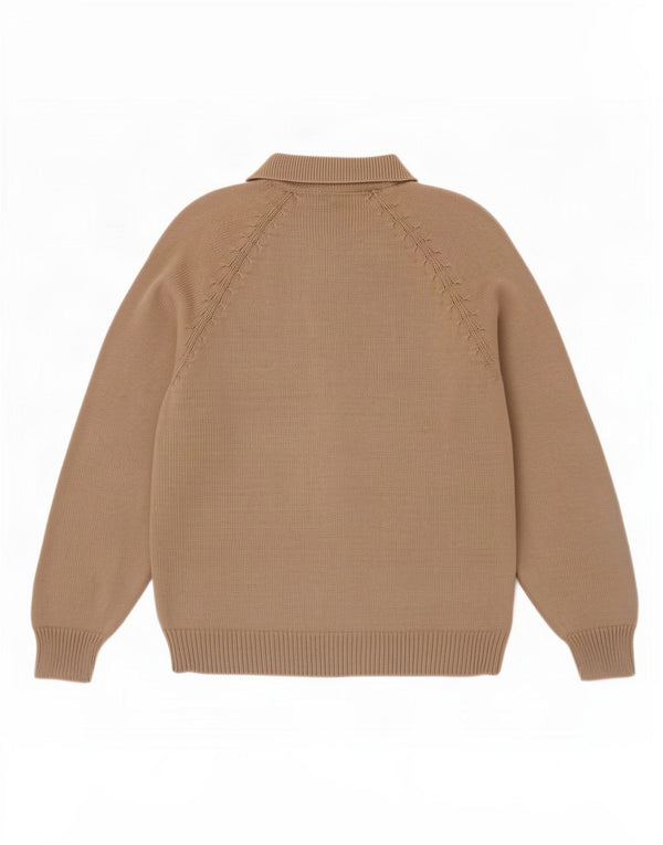 Trussardi Pull Col Polo Beige Moyen |