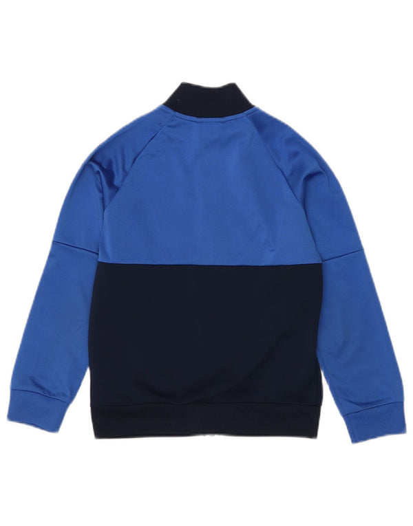 Adidas Veste de Survêtement Garçon 7-8 Ans Bleu Colorblock Polyester