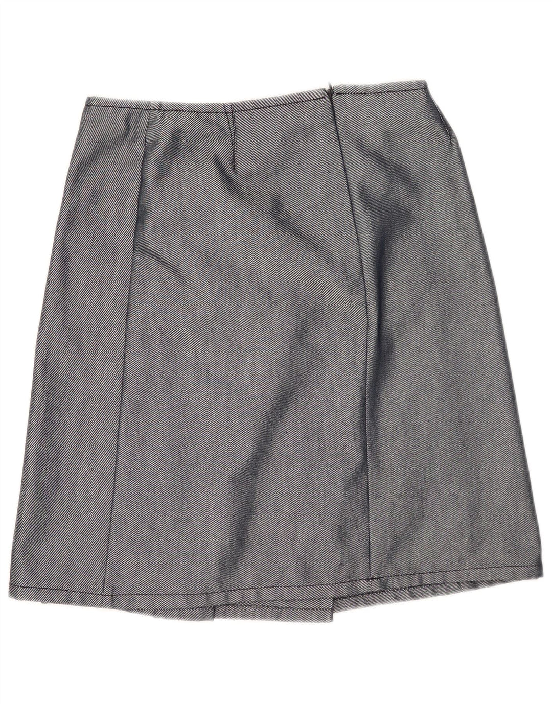 Max & Co. Jupe plissée pour femme UK 12 Medium W30 Bleu marine Coton