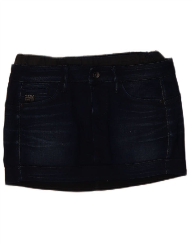 G-Star Femme Mini Jupe En Jean W28 Bleu Marine Moyen