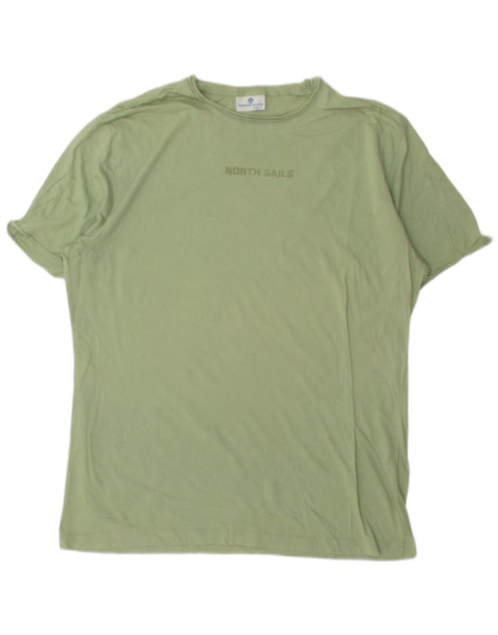 NORTH SAILS T-shirt graphique pour homme en coton vert grand