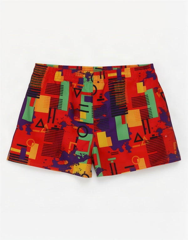 Umbro Short de Bain Homme Medium Multicolore Géométrique Polyester