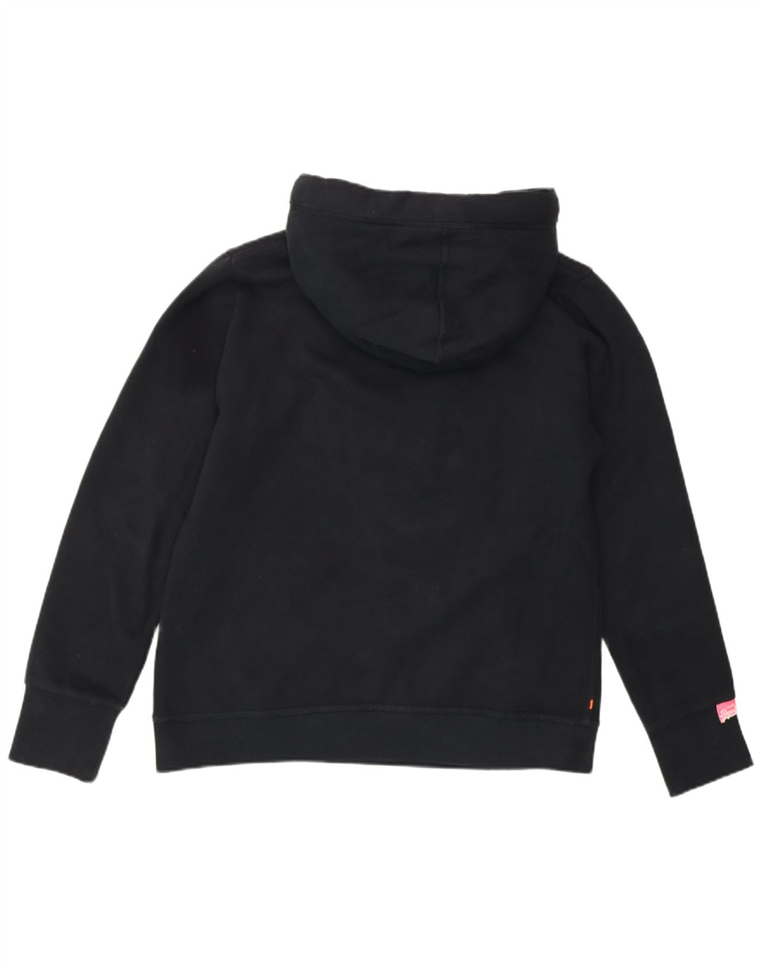 SUPERDRY Pull à capuche graphique pour femme UK 18 XL Noir Coton