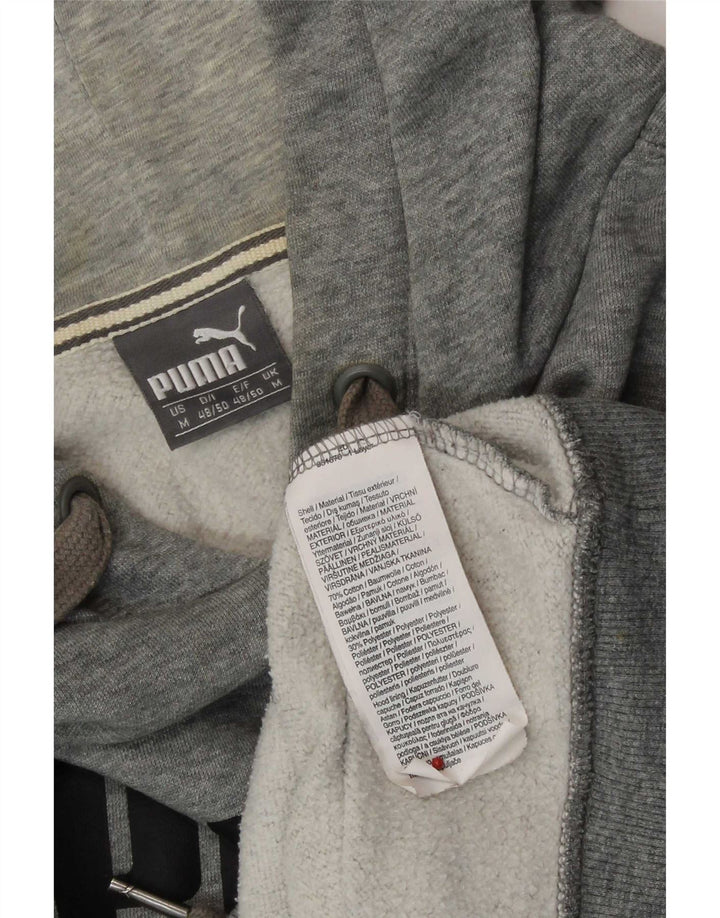 Puma Pull à Capuche Graphique Homme Gris Moyen Coton