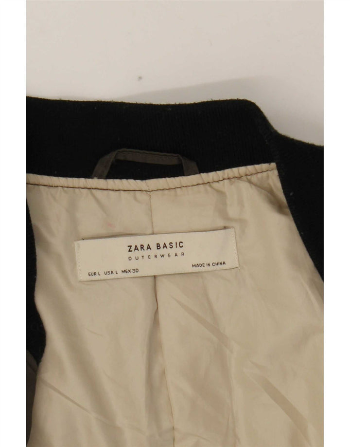 Zara Womens Bomber Jacket UK 14 Grand Kaki