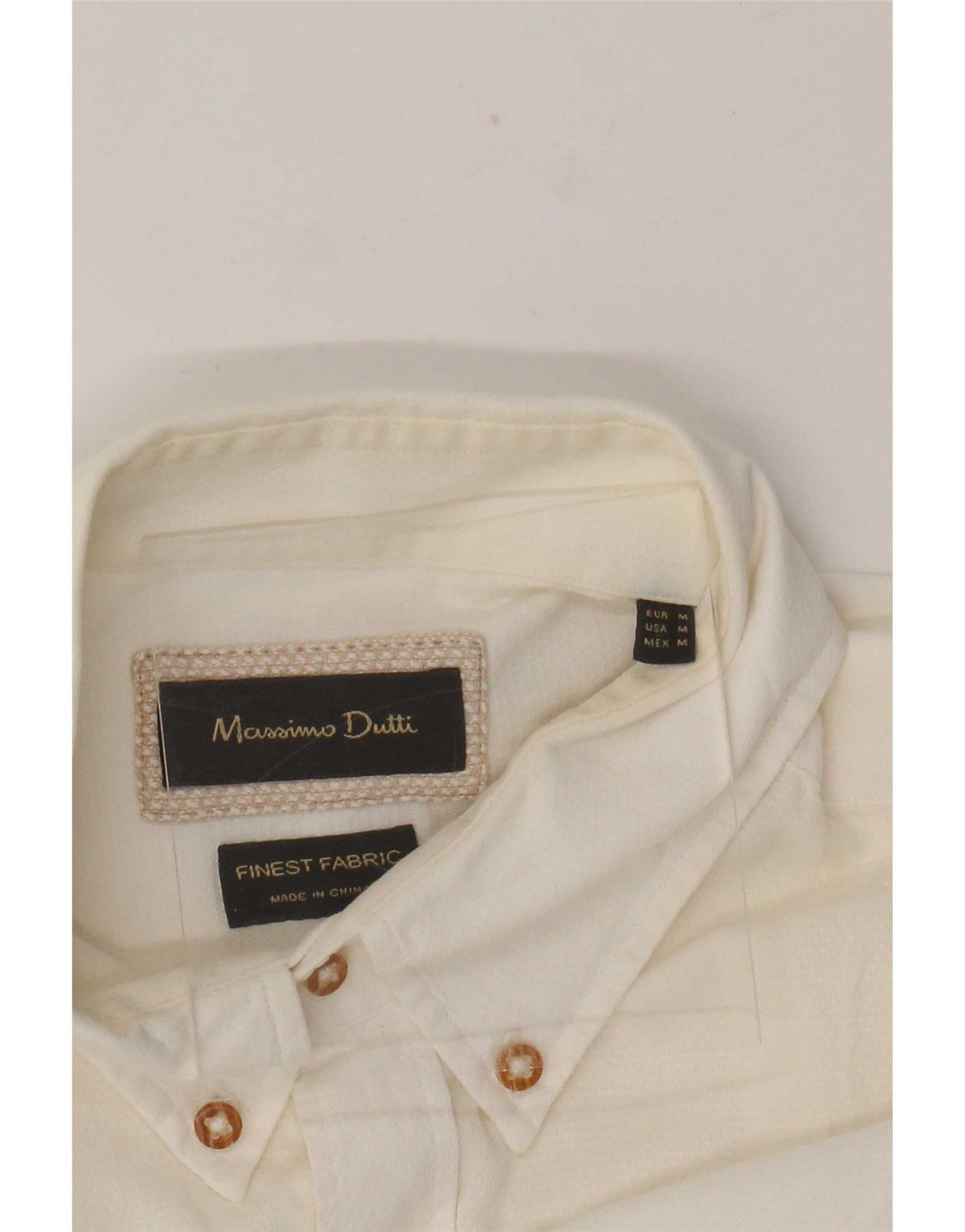 Massimo Dutti Chemise Homme Blanc Cassé Moyen