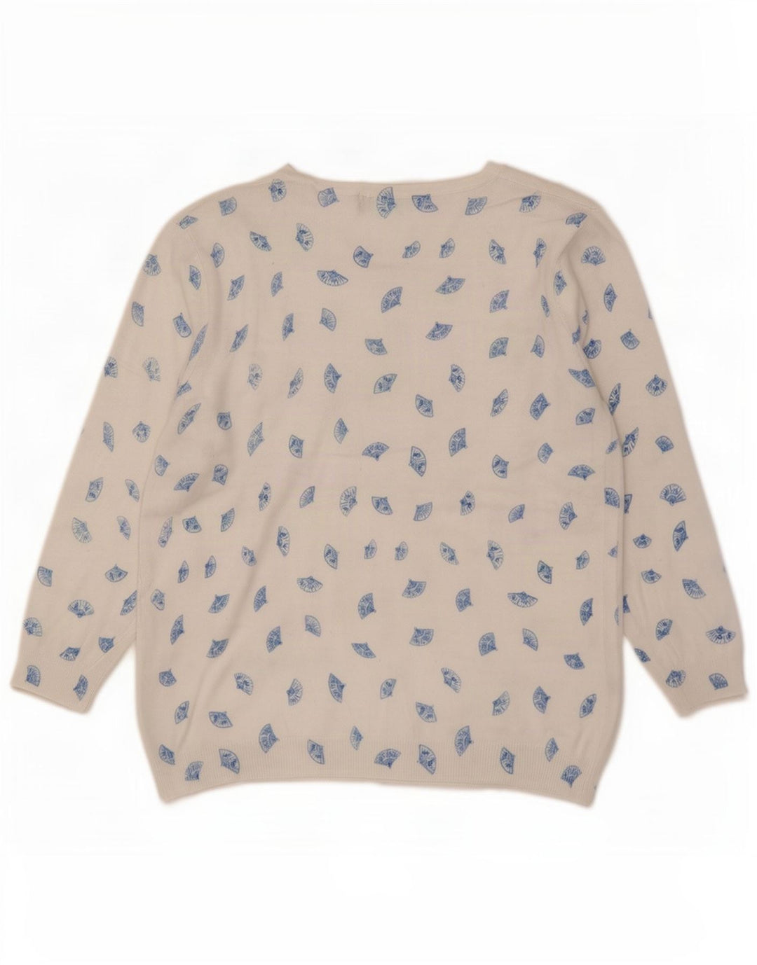 Marks & Spencer Pull à col bateau à motif abstrait pour femme UK 12 Medi