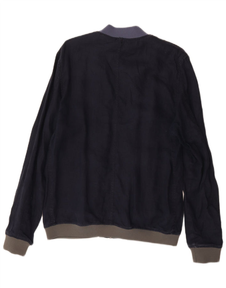 Zara Veste Bomber Homme UK 40 Large Bleu Marine