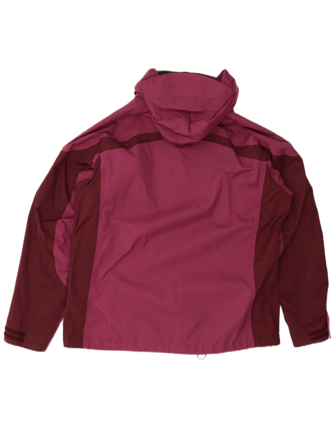 JACK WOLFSKIN Veste de pluie surdimensionnée pour femme UK 18/20 XL Bordeaux