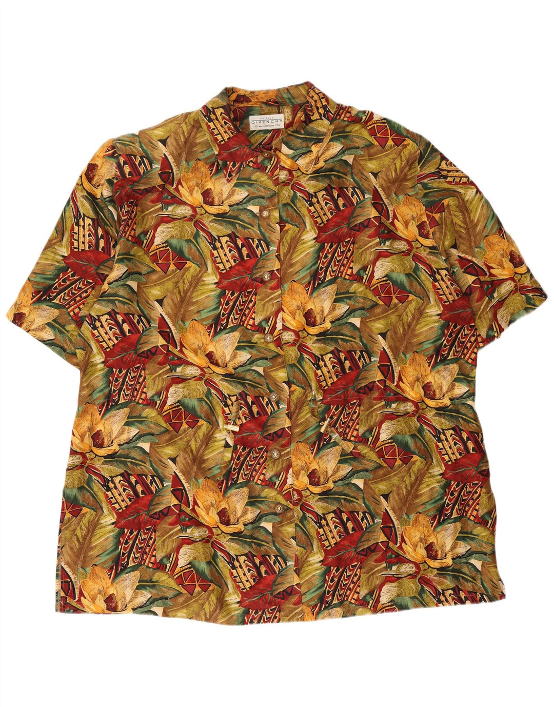 Givenchy Chemisier à manches courtes pour femme EU 50 3XL Multicolore Floral